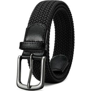 Mens belt - Braided Stretch Golf Belt for Men 1 3/8"- Gift for Golf Pants Casual
